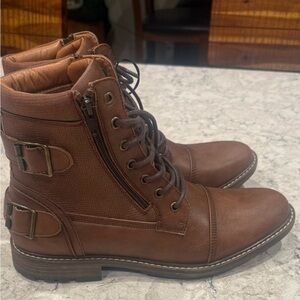 NWOT Madden Men’s M-Traker Brown Lace-Up Combat Boots Size 9.5